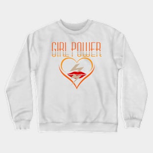 Girl Power Logo / Symbol for Beautiful Girls Crewneck Sweatshirt